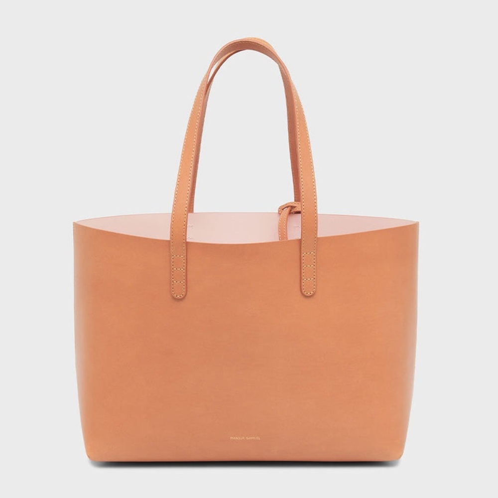 Mansur Gavriel Small Tote in Cammello/Gold